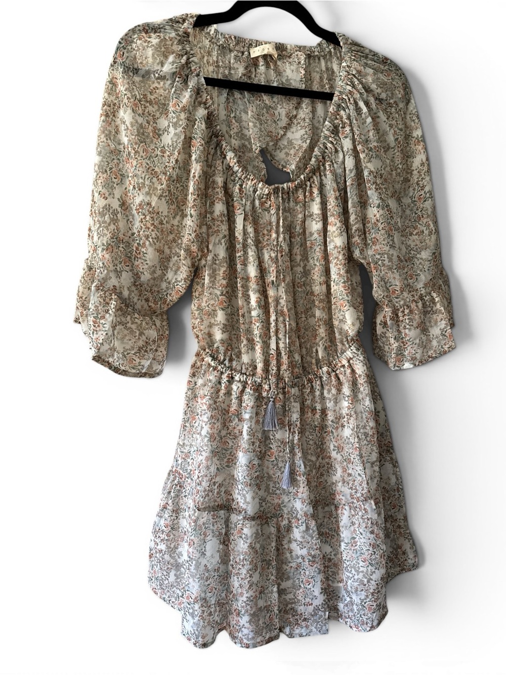 🌸 NEW WITHOUT TAG Promesa Floral Boho Cutout Mini Dress Size M 🌸